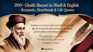 200+ Ghalib Shayari in Hindi & English – Romantic, Heartbreak & Life Quotes