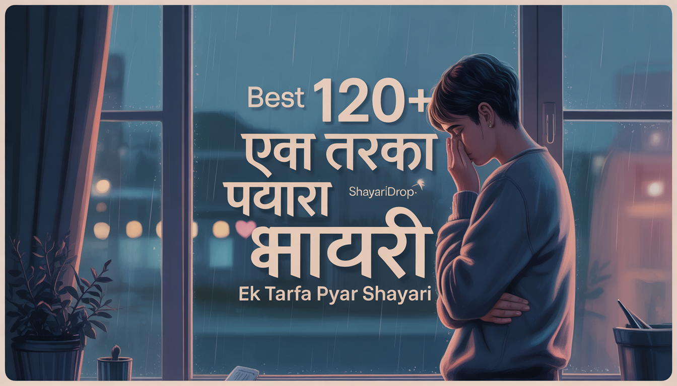 Best 120+ एक तरफा प्यार शायरी | Ek Tarfa Pyar Shayari -