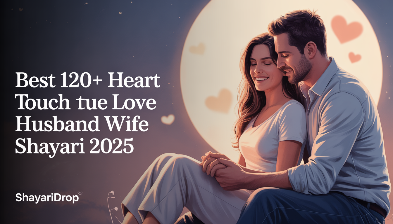 Best 120+ Heart Touch True Love Husband Wife Shayari 2025 