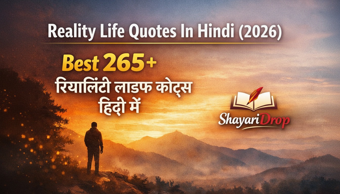 Reality Life Quotes In Hindi | Best 265+ रियालिटी लाइफ कोट्स हिंदी में