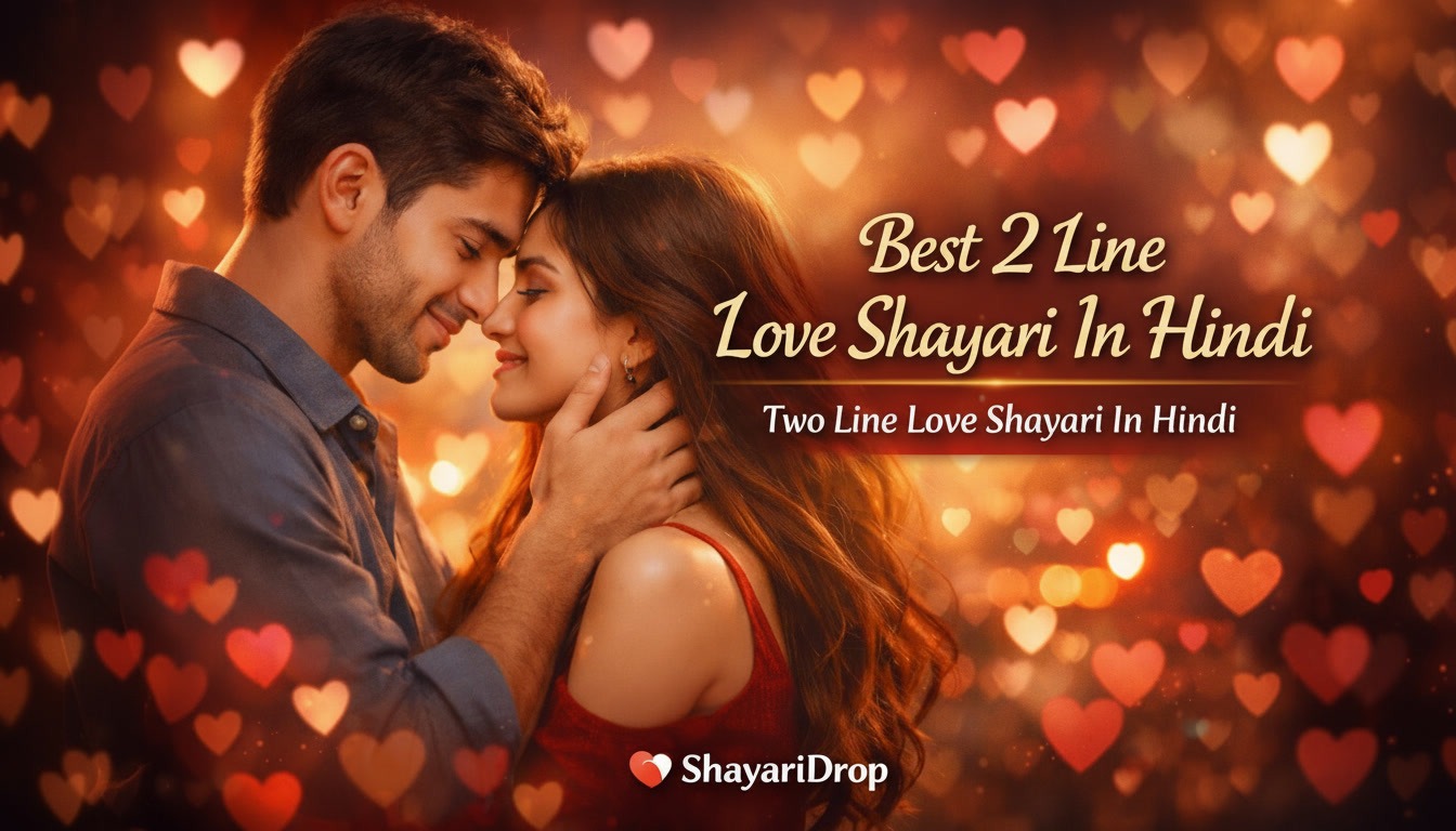 Best 2 Line Love Shayari In Hindi | Two Line Love Shayari In Hindi