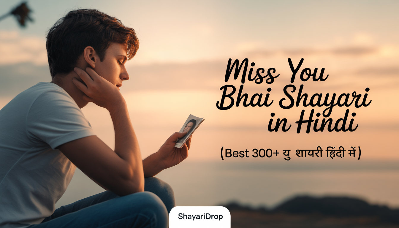 Miss You Bhai Shayari In Hindi | Best 300+ मिस यु शायरी हिंदी में