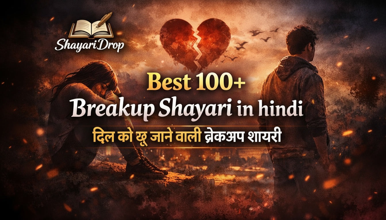 Best 100+ Breakup Shayari in hindi ब्रेकअप शायरी