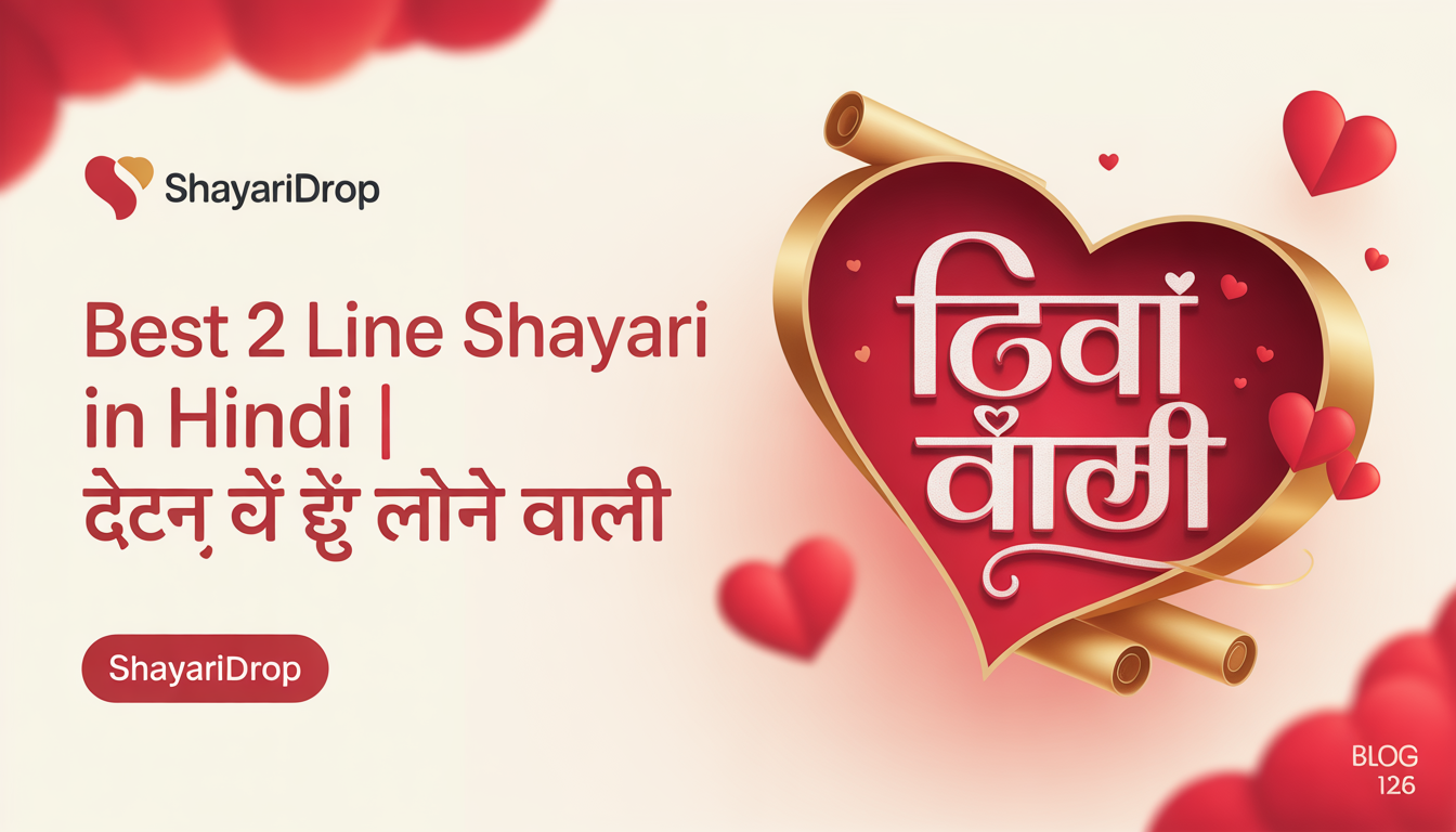 Best 2 Line Shayari in Hindi | दिल को छू लेने वाली