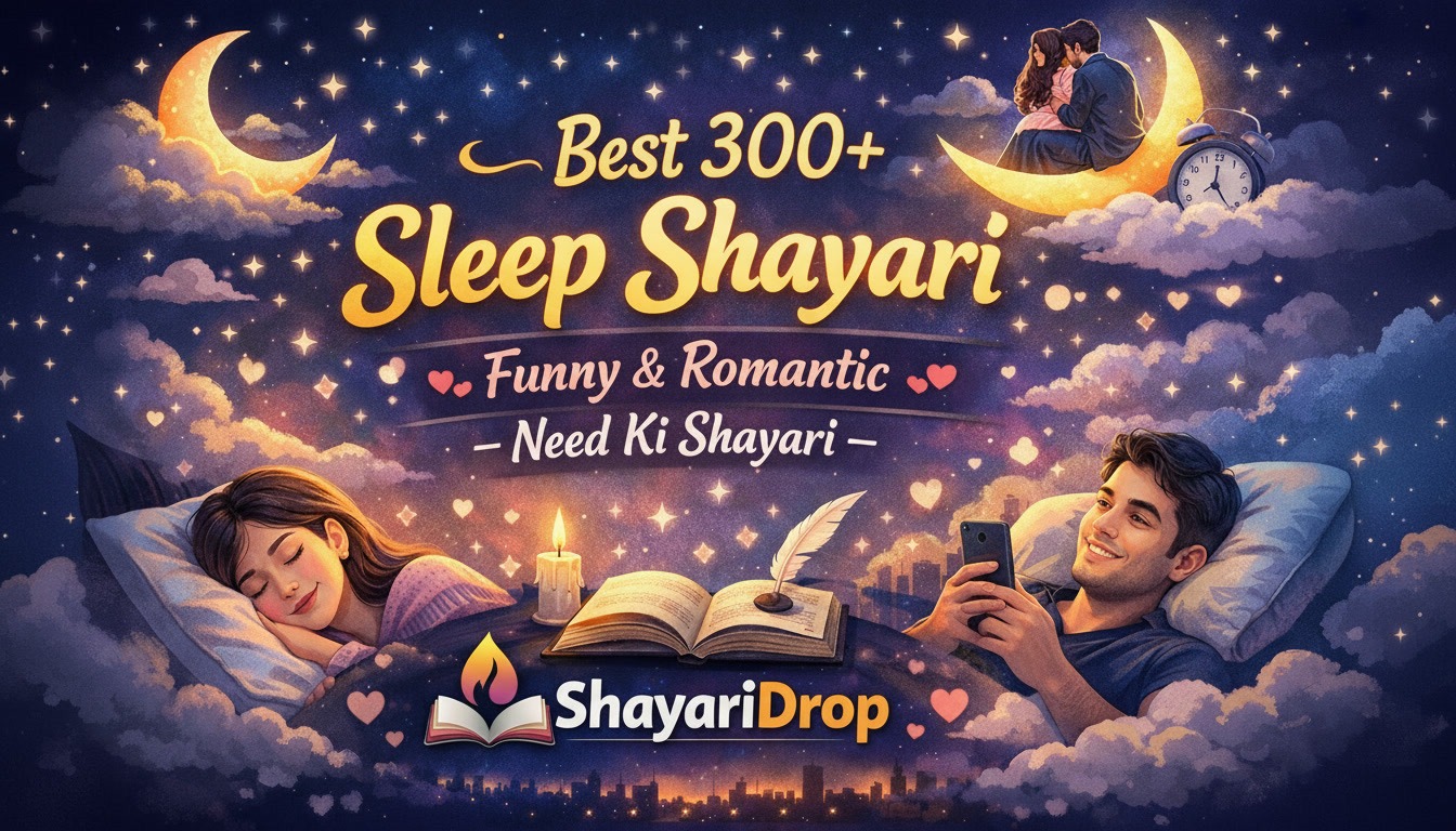Best 300+ Sleep Shayari | Funny & Romantic Need Ki Shayari 
