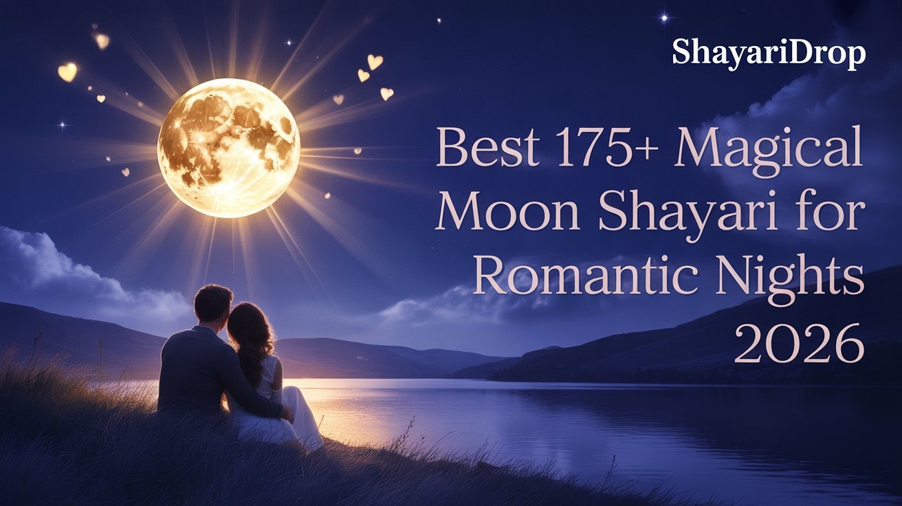 Best 175+ Magical Moon Shayari for Romantic Nights 2026 