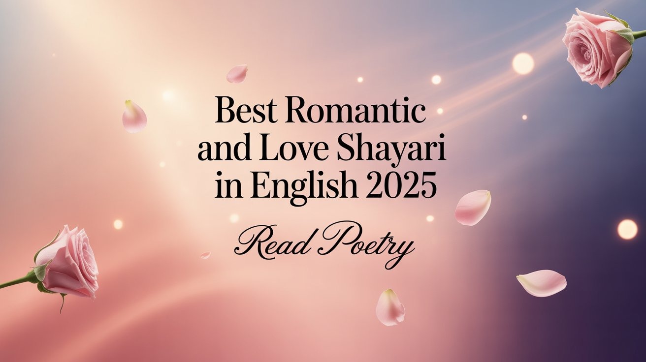 Best Romantic And Love Shayari In English 2025 - Read Poetry