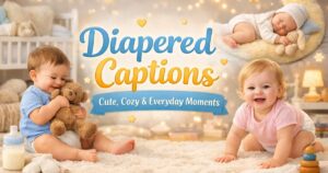 Diapered Captions: Cute, Cozy & Everyday Moments