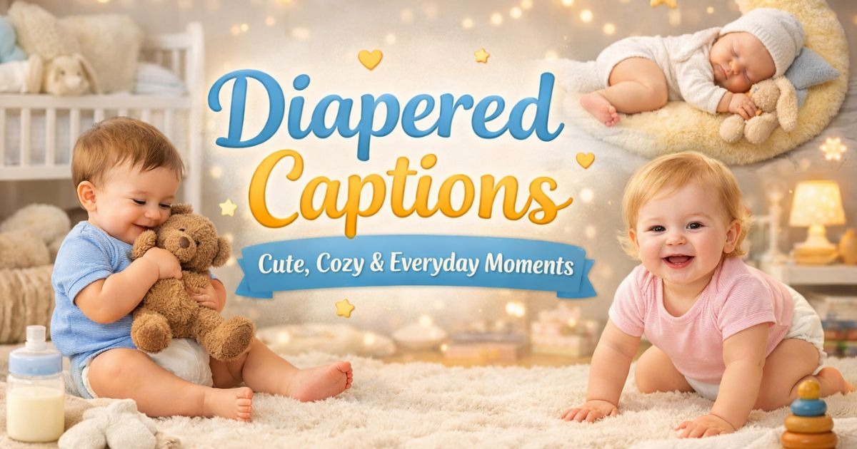Diapered Captions: Cute, Cozy & Everyday Moments