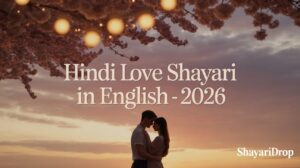 Hindi Love Shayari In English – 2026