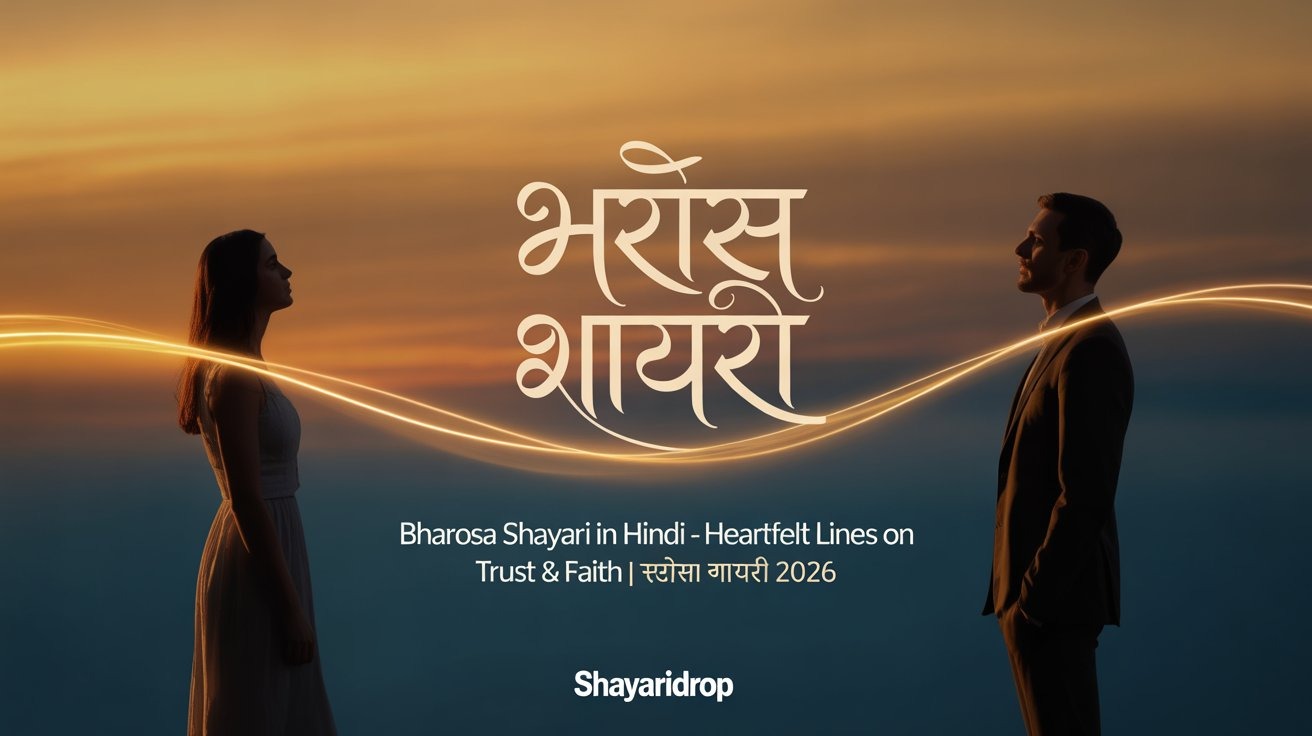 Bharosa Shayari in Hindi - Heartfelt Lines on Trust & Faith | भरोसा शायरी 2026