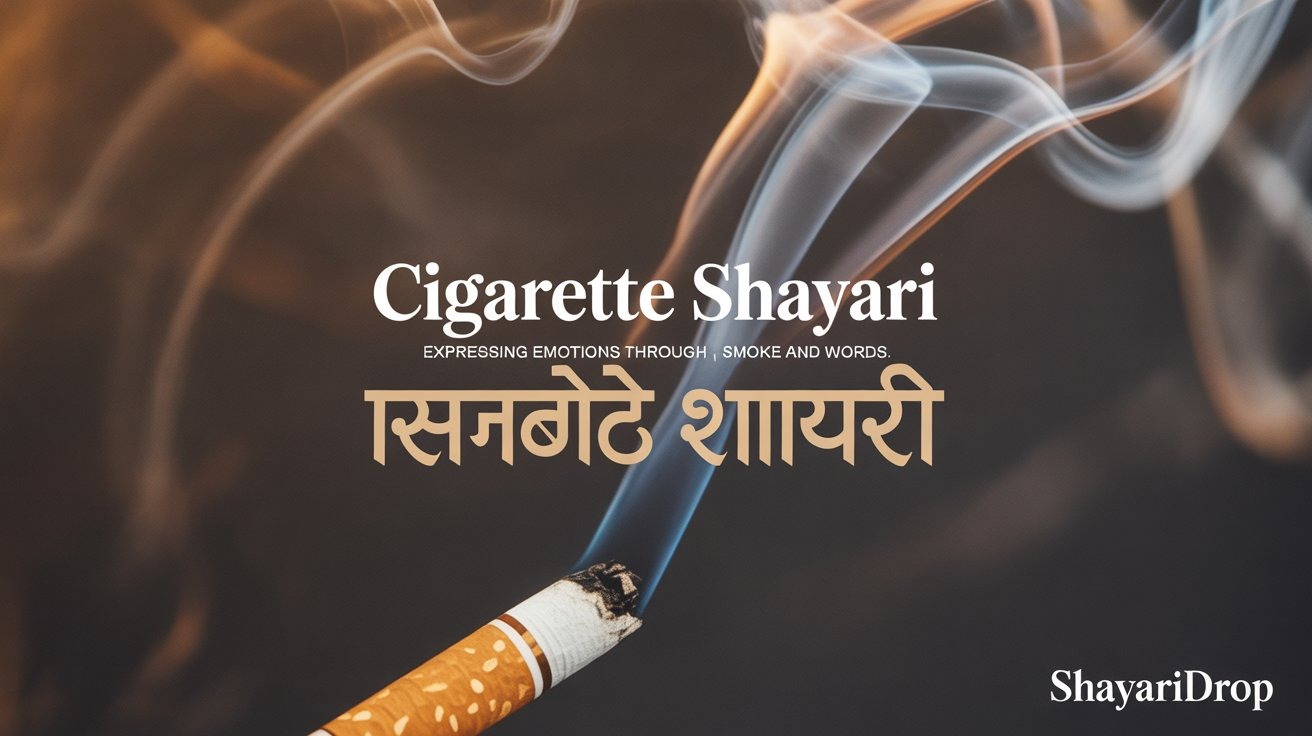 Cigarette Shayari - Expressing Emotions Through Smoke and Words | सिगरेट शायरी 