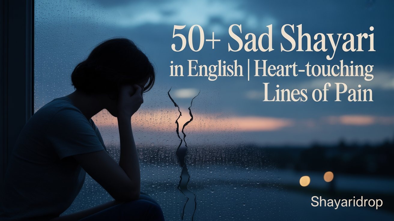 50+ Sad Shayari in English | Heart-Touching Lines of Pain