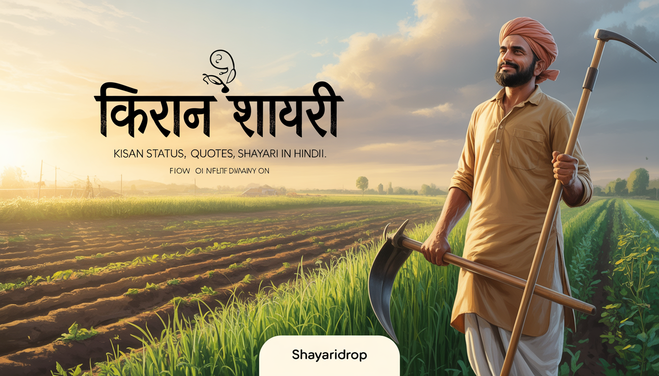 किसान शायरी | Kisan Status, Quotes, Shayari in Hindi 